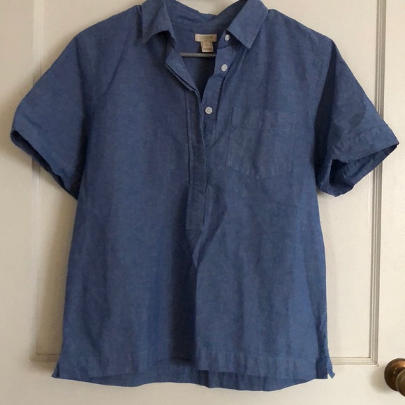 J. Crew Tops - JCrew Chambray Painter Shirt